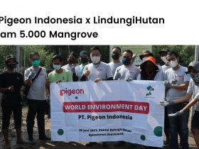 PT. Pigeon Indonesia bersama LindungiHutan melakukan penanaman 5.000 pohon mangrove di pesisir utara kabupaten Bekasi