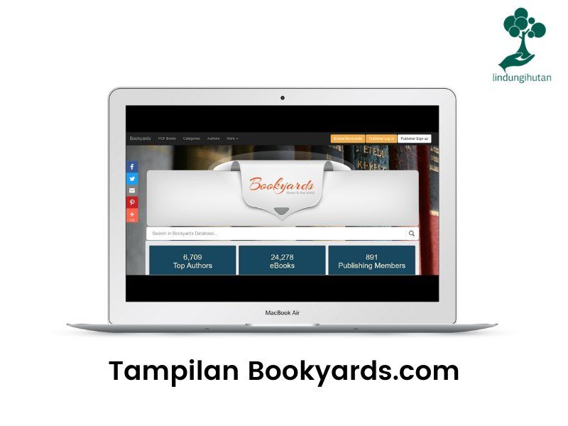 Tampilan Bookyards.com dalam bentuk dekstop/komputer/laptop.