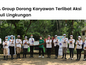 AXA Mandiri bersama LindungiHutan menanam 500 mangrove di PIK, Jakarta.