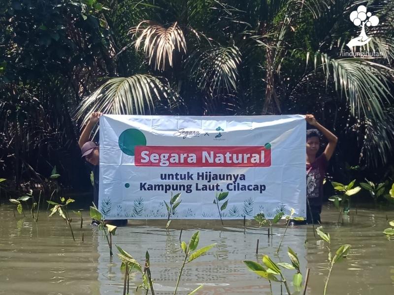 Foto lokasi penanaman mangrove bersama Segara Naturals di Cilacap, Jawa Tengah.