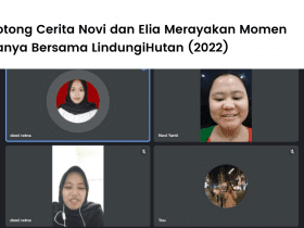 Sepotong Cerita Novi dan Elia Merayakan Momen Idolanya Bersama LindungiHutan (2022).