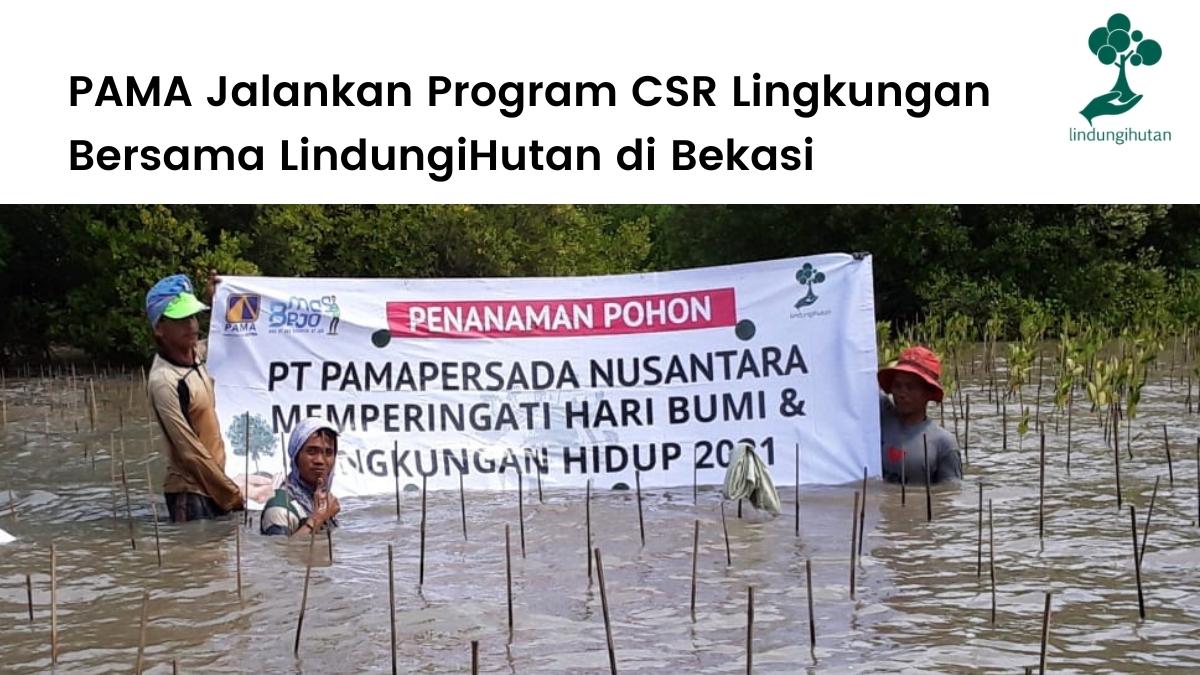 PT Pamapersada Nusantara (PAMA) menggandeng LindungiHutan untuk implementasi program CSR lingkungan di jadetabek.