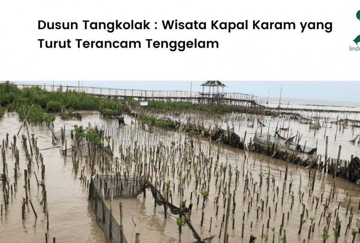 Foto lokasi penanaman mangrove di Dusun Tangkolak, Karawang.