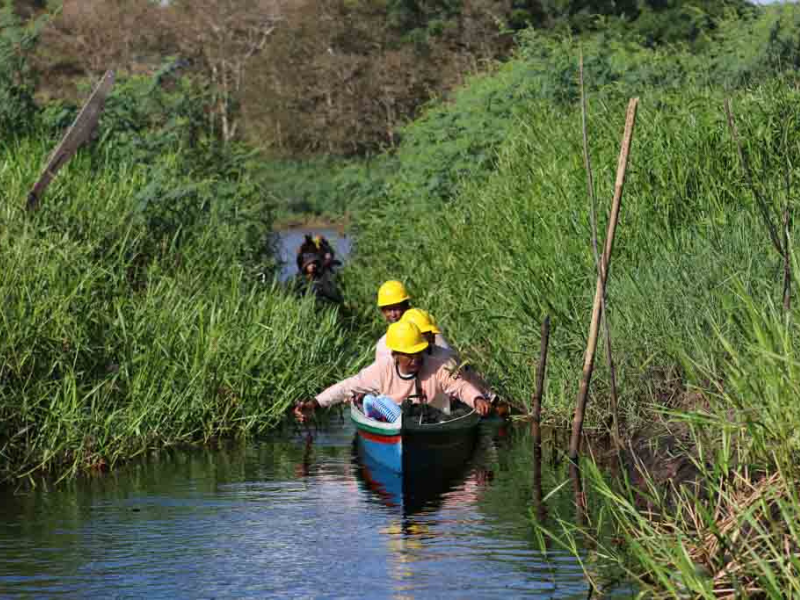 Patroli keamanan hutan salah satu Program Kerja Mitigasi Perubahan Iklim Rmba Raya.