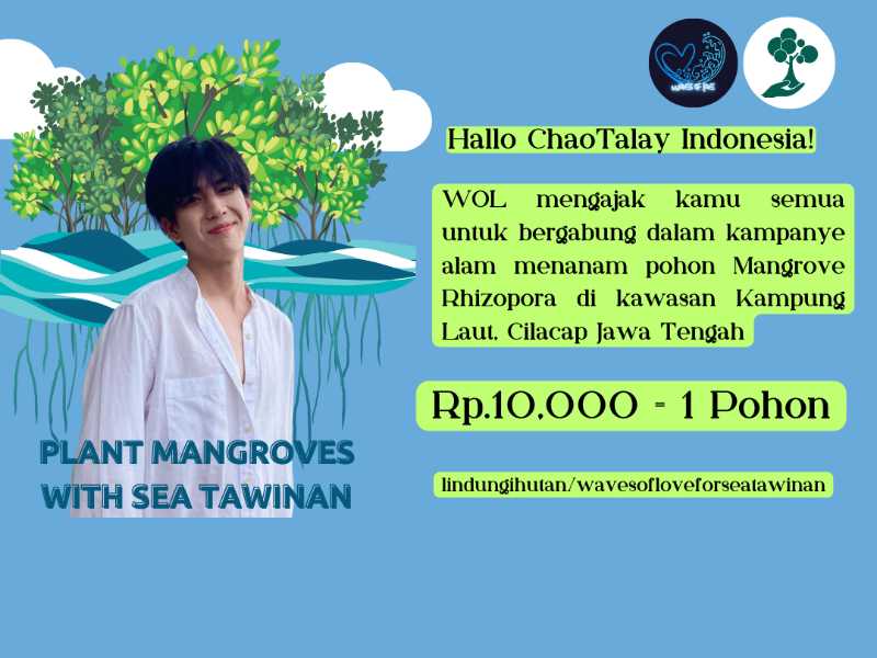 Kampanye Alam Waves of Live (Sea Tawinan Bday Project).