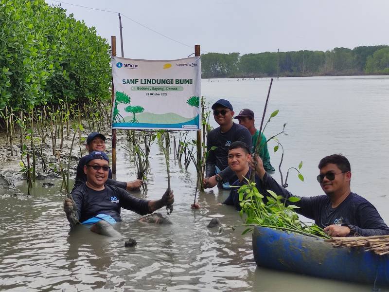 PT Surya Artha Nusantara Finance tanam mangrove bersama LindungiHutan
