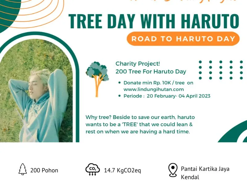 Fans Kpop inisiasi kampanye alam Tree Day With Haruto