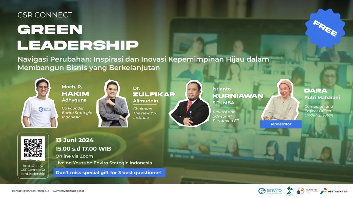 Enviro Strategic Indonesia Gelar Webinar Green Leadership Bangun Bisnis Berkelanjutan di Indonesia