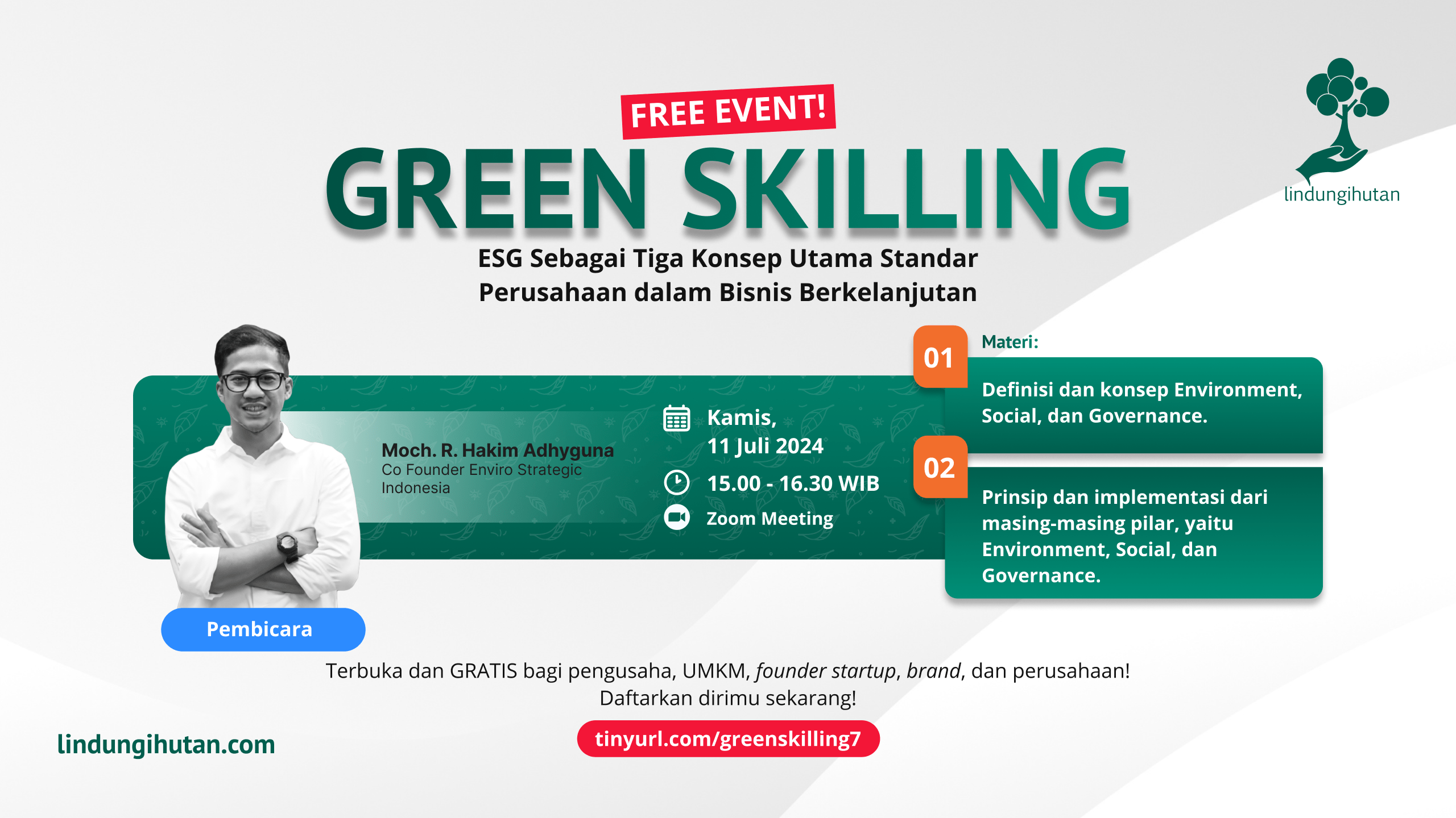 Daftar webinar ESG LindungiHutan