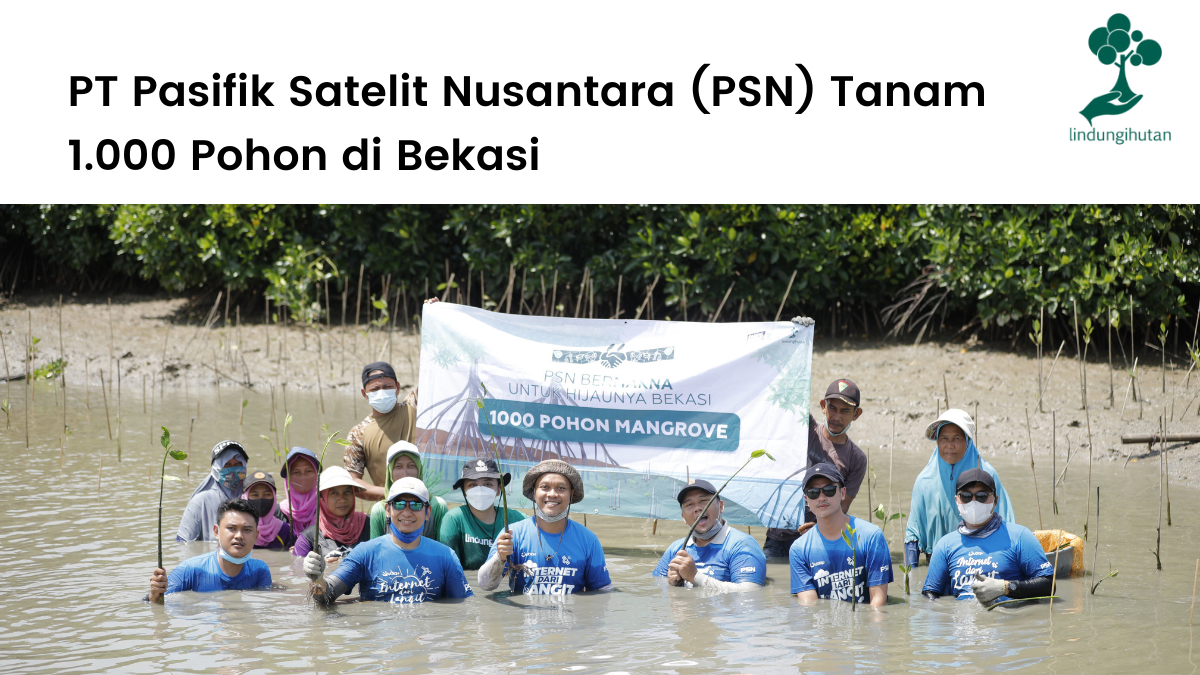 Pasifik Satelit Nusantara (PSN) Menanam 1.000 Pohon di Bekasi